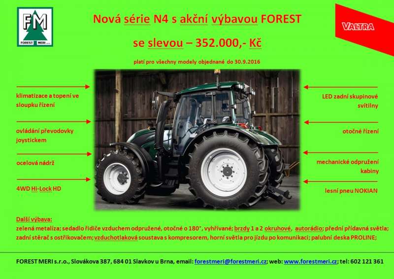 Valtra N4 akce FOREST